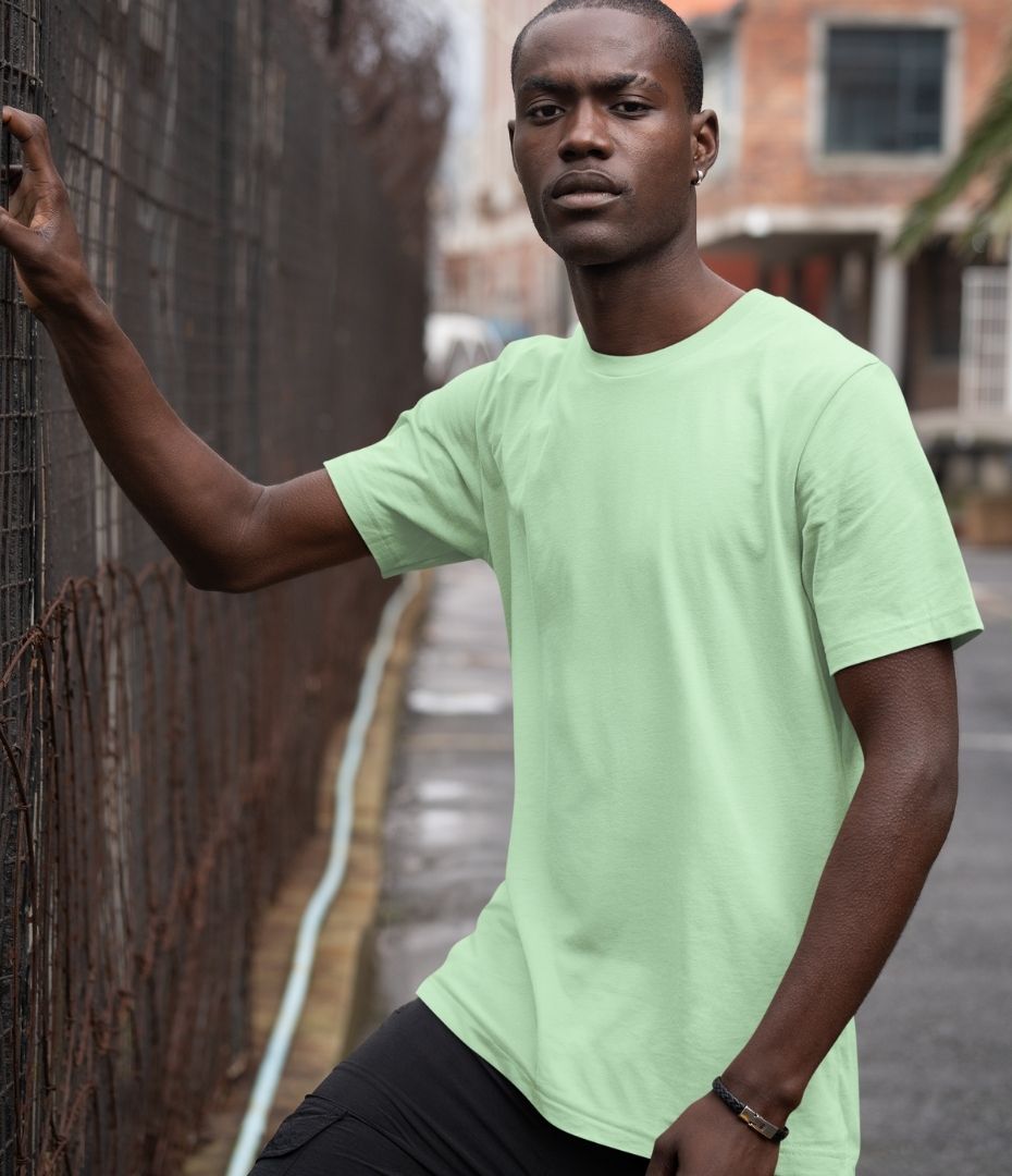 Verdant Jade Cotton T-Shirt