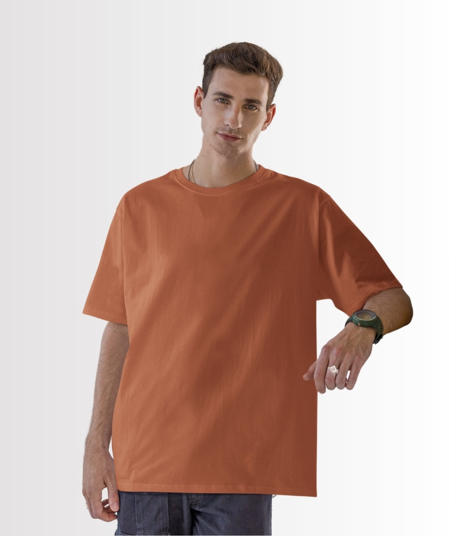 Sunset Coral Oversized T-Shirt