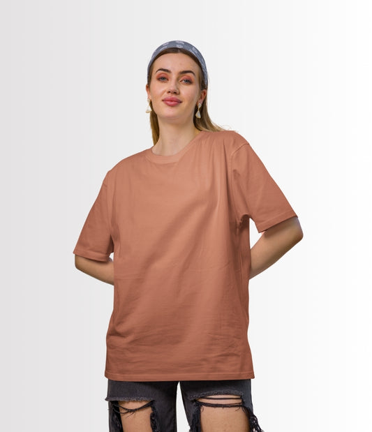 Tropical Coral Oversized T-Shirt