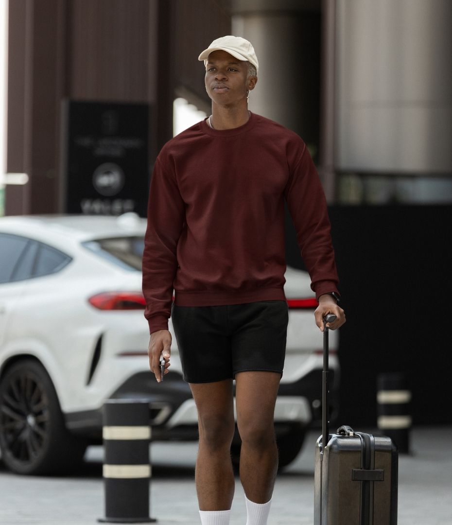 Maroon Depth Men’s Sweatshirt