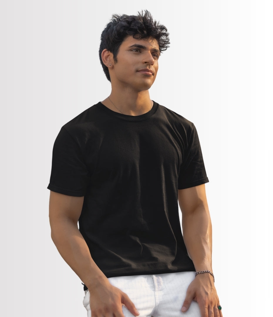 Onyx Black Crewneck T-Shirt