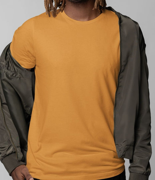 Amber Glow Cotton T-Shirt