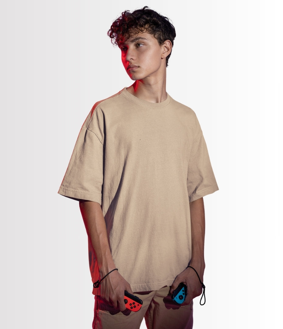 Sandstone Beige Oversized T-Shirt