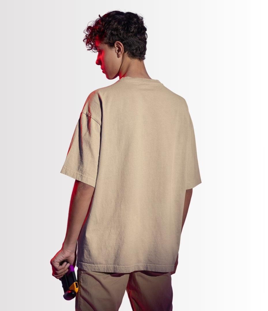 Sandstone Beige Oversized T-Shirt