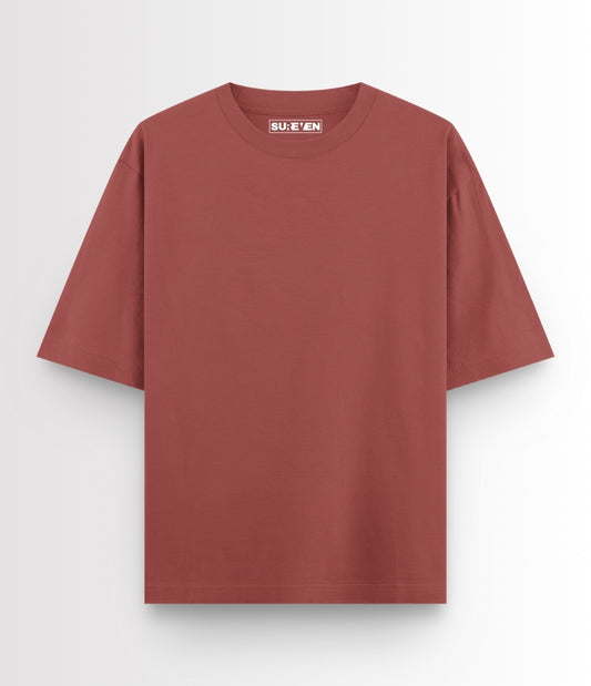 Sunset Coral Oversized T-Shirt