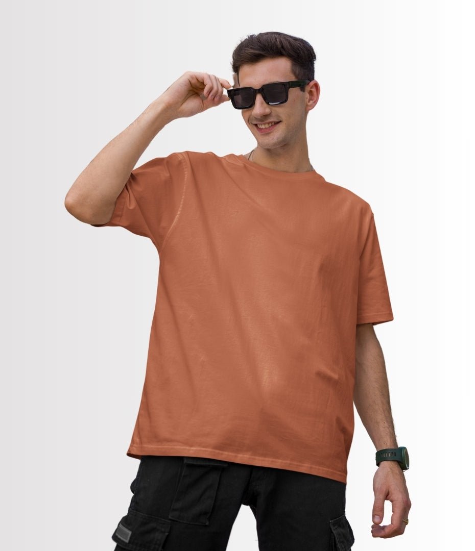 Sunset Coral Oversized T-Shirt