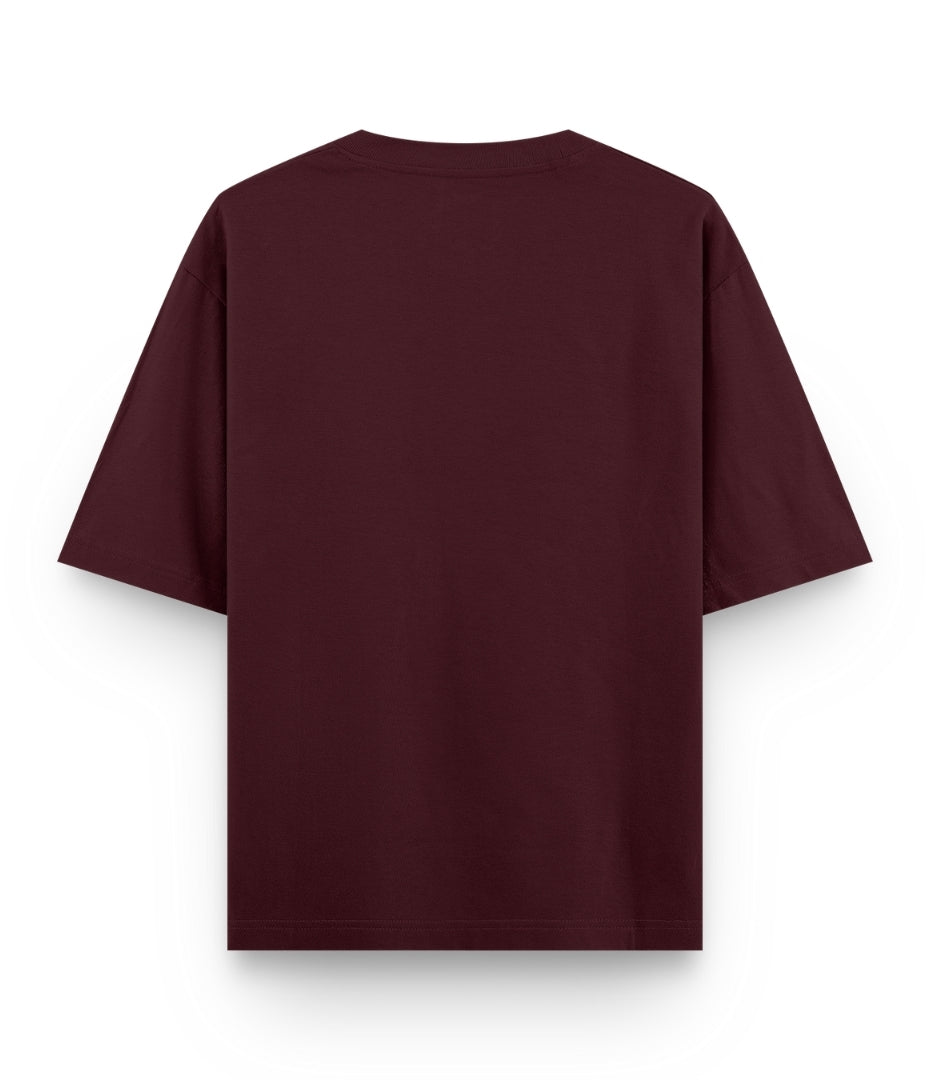 Deep Garnet Oversized T-Shirt
