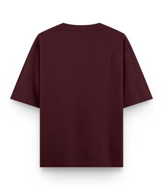 Deep Garnet Oversized T-Shirt
