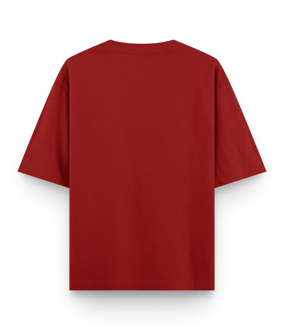 Fiery Scarlet Oversized T-Shirt