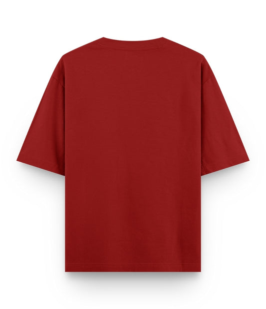 Fiery Scarlet Oversized T-Shirt