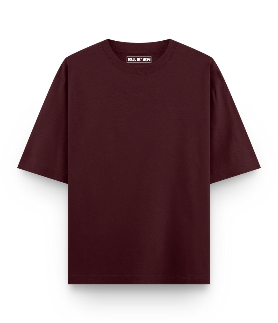 Deep Garnet Oversized T-Shirt