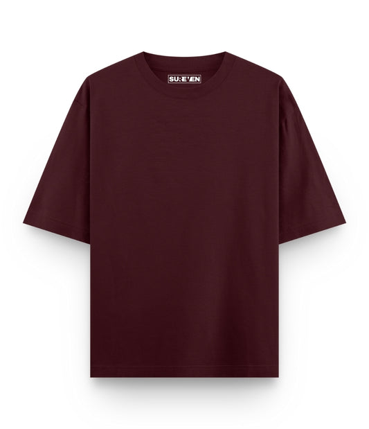 Deep Garnet Oversized T-Shirt