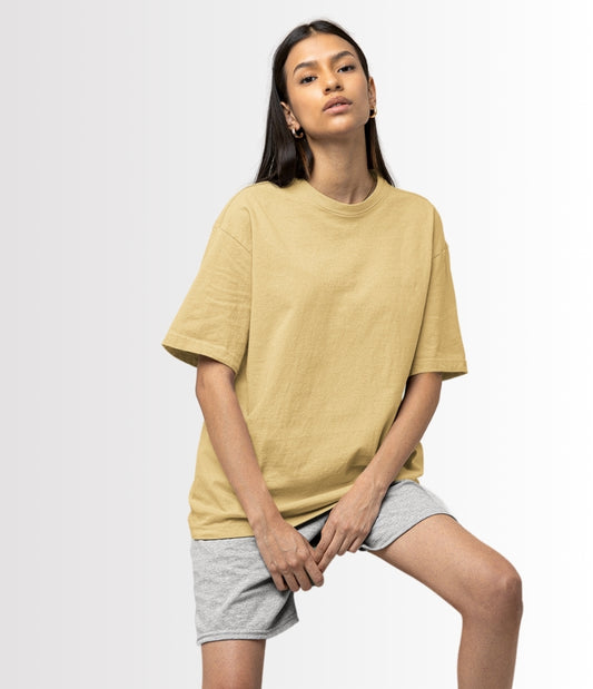 Ivory Bloom Oversized Tee