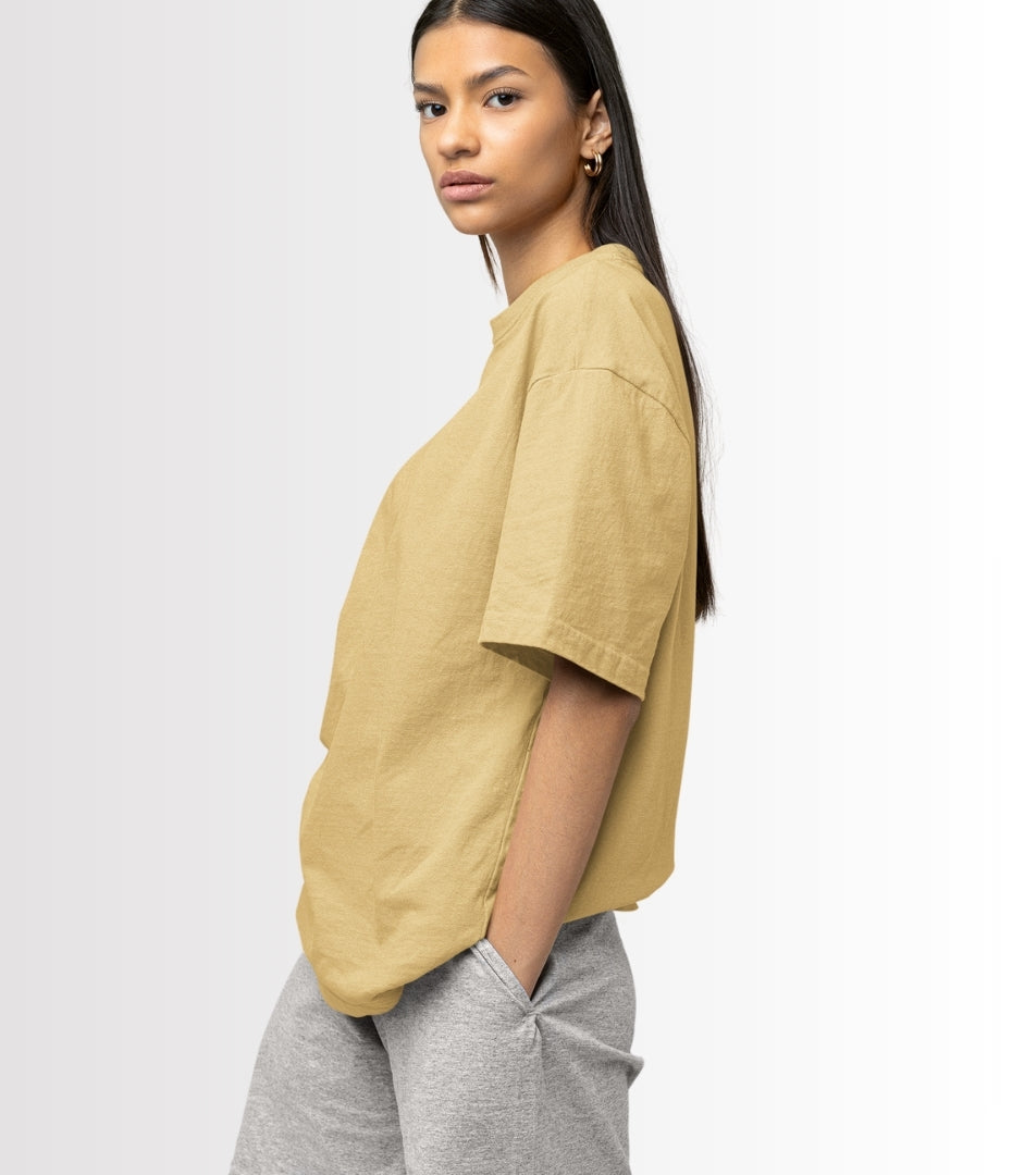 Ivory Bloom Oversized Tee