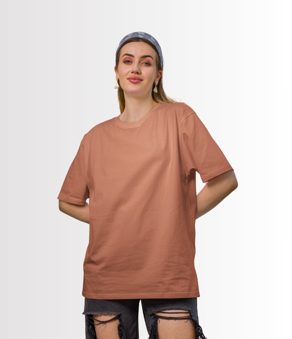 Tropical Coral Oversized T-Shirt