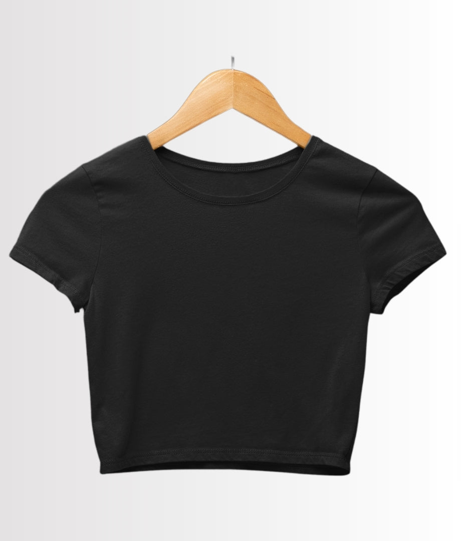 Noir Charm Croptop